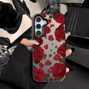 Hard IMD Rose Case For Samsung S26 Ultra S25 S24 FE A56 5G A17 A55 A54 A16 A15 A53 A52 A36 A35 A34 A33 A14 A13  S23 S22 Cover