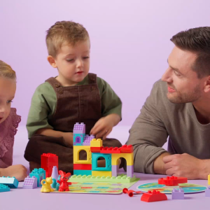 LEGO DUPLO 10450 Hopsys Castle Game (47 Pieces) Building Blocks for Kids (3 Tahun+)