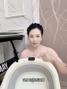 【Zdandan】อ่างอาบน้ำเด็ก อ่างอาบน้ำเด็กพับได้ อัจฉริยะ อาบน้ำเด็ก ที่รองอาบน้ำเด็ก การวัดอุณหภูมิอัจฉริยะ