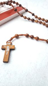 Kalung rosario eksklusif kayu kaoka asli