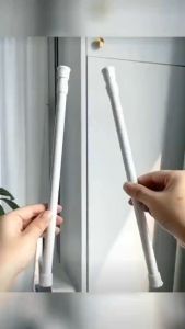 30-110CM Multi Purpose Spring Loaded Extendable Telescopic Curtain Pole Tension Rail Net Voile Pole Net Rods Curtain Telescopic