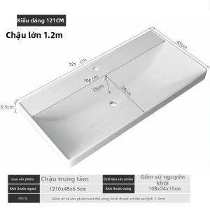 Chậu Rửa Bán Nhúng Gốm