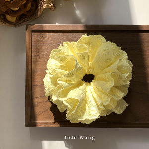 High Quality Lace Hair Ties for Women Super Plump Yellow Chicken  out Design Original Fashion Accessories Hair Bands