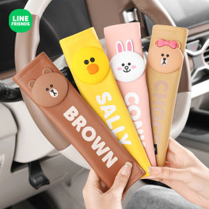 Bộ Ấm Cúng Brown Bear Car Safety Belt Cover Decorative Anti-wear Cute Children Protection Shoulder Pads Car Interior Accessories