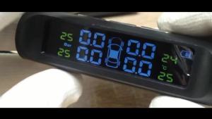 Hệ Thống Giám Sát Áp Suất Lốp TPMS Với Màn Hình LCD Năng Lượng Mặt Trời 4 Cảm Biến Bên Trong/bên Ngoài Cảnh Báo Nhiệt Độ Chống Nước Cho Xe SUV MPV Minibus Wagon