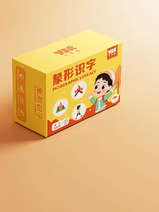【SG Stock】Kids Pictographic Chinese Character Flash Cards Fun Visual Literacy Learning Cards for Toddlers Age 2-6
