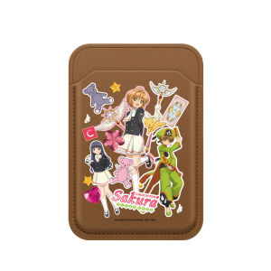 Foldable Magnetic Phone Stand Clear Card Holder for Mobile Phones Horizontal And Vertical Screen Compatible with Sakura Card Girl