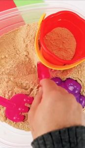 Mainan Pasir Anak Edible Sand Food Grade Sensory Play Set Sensory Tactile 1 tahun