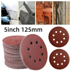 5 Inch 125mm Round Sandpaper Self Adhesive Angle Grinder Polishing Disc Circular Back Velvet Sandpaper