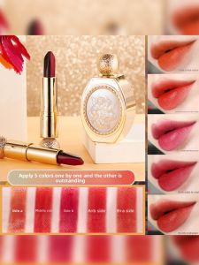 MONLEYTA | Three-Color Lipstick Long-Lasting Moisturizing Non-Stick Cup Waterproof Genuine Product For Women Student Affordable Lip Gloss