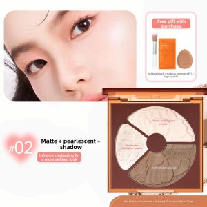 Lucenbase | Highlight Contour Palette with Blush and Shadow
