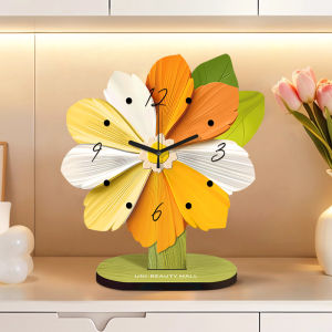Đồng Hồ Trang Trí Bàn Tĩnh Lặng Nghệ Thuật Hoa Mới 2025 Sang Trọng Nhẹ Nhàng Cao Cấp Phòng Khách Lối Vào Nhà Trang Trí Đồ Dùng