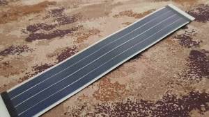 OUFON 1.35W 6V Flexible Solar Panel Thin-Film Amorphous Silicon Camping Equipment Curly DIY Mini Solar Panel Kit - Black