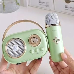 Poratable Karaoke Speaker C20 Plus Speaker Microphone Karaoke Set Bluetooth