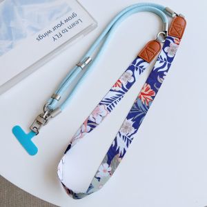 Colorful Adjustable Long Lanyard for Mobile Cell Phone Candy Solid Color Crossbody Necklace Anti-Lost Strap for Phone Universal