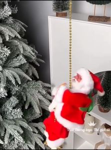 Ông già noel leo dây-quà giáng sinh cho bé.Đồ chơi ông già noel leo dâyquà noel cho bé.