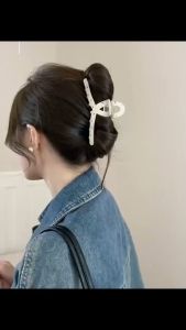 Jepit Rambut Selulosa Asetat Aksen Permata Luxury Rhinestone Acetate Hair Claw Clip HSAJ007