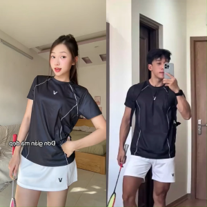 Áo Cầu Lông Quần Cầu Lông Bộ Cầu Lông Nam Nữ Chuyên Nghiệp Vải Thoáng Khí A834 - V Badwear