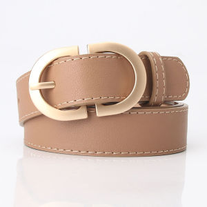 Simple Fashion Casual Belt for Women Ladies Waist Belt Buckle Zinc Alloy Premium PU Leather Tali Pinggang Perempuan Kulit Lembu