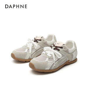 Daphne Cloud Soft Dequn Shoes Womens Fall 2025 New Flat Bottom Brown Casual Shoes Versatile Sports Shoes Women