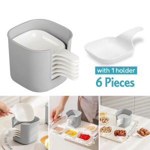 6Pcs Sauce Serving Bowls with Handle Snack Seasoning Dish Sauce Dish Dipping Set Tomato Sauce Plates Kitchen Supplies