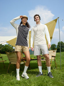 Su Dong Outdoor Knitting Corrugated Quick-Drying Long-Sleeved T-shirt Sports Sweatshirt Men and Women Riding Elastic Casual Tops 885