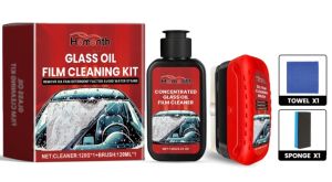 Homonth ô tô dầu phim làm sạch bộ cọ ngăn chặn mưa/sương mù thủy tinh phổ bảng lau chùi với nạp tiền chất chống thấm nước mạnh mẽ viên làm sạch kính chắn gió xe hơi dầu phim Remover xe thủy tinh bóng Xe đồ vệ sinh kính cửa loại bỏ bụi bẩn bàn chải làm sạc