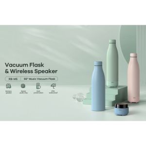 [SG] [LIMITED EDITION] Remax RB-M5 Music Vacuum Flask 66° (while stocks last) [Evergreen Stationery]