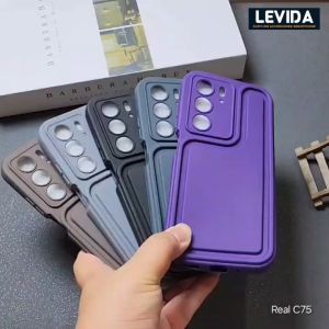 Case Casing Silikon Air Bag Pluffy Matte Macaron Procamera Case Sirkuit Mugelo Realme C75 & Realme C75X