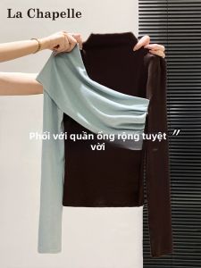 La Chapelle | Áo Thun Tay Dài Cổ Bán Cao Màu Chéo Khối