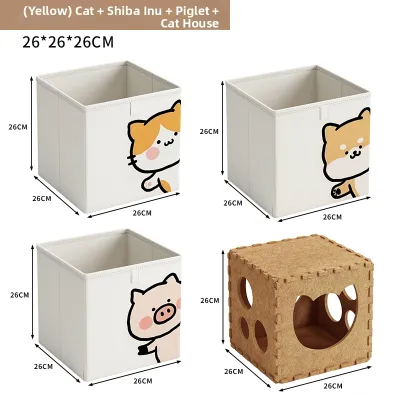 Solid Wood Multi-tier Storage Cabinet