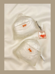 Creative Transparent Bag Small Goldfish Airpods Protective Case Suitable for  pro Headphones Second Generation Wireless Bluetooth Third Generation Aipods2 Airpodpro Fourth Generation 4
