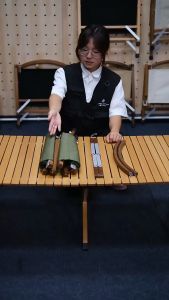 Camping Outdoor Kermit Chair Solid Wood Detachable Portable and Fordable