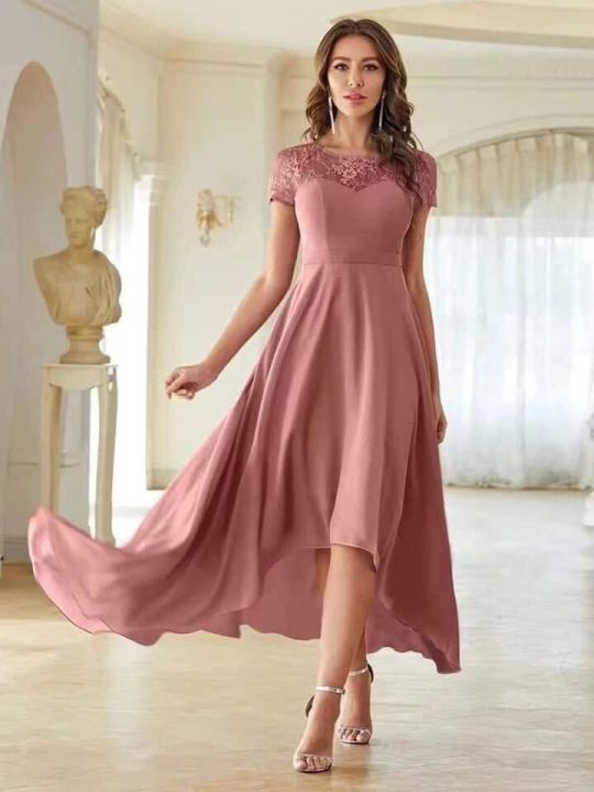 PLUS SIZE FORMAL DRESS FASHION DRESS SUMMER OUTFIT Free size can fit to  semi XL