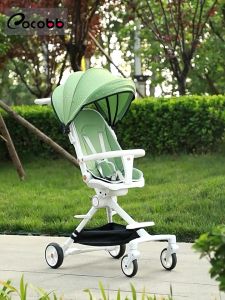 COCOBB Baby Stroller Rotates With One Click Can Sit And Lie Down Convenient Folding With Sunshade And High View Stroller