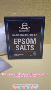 #KlinikKita| Esentiel Epsom Salt 375g (Food Grade) Magnesium Sulfate BP Garam Rendam Kaki Detox Liver Halal