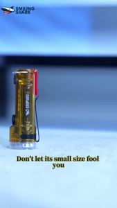SMILING SHARK | SMILING SHARK Mini Flashlight Key Chain Torch Light LED 8Mode COB Side Light Rechargeable Red Light Warning Light TIP6060