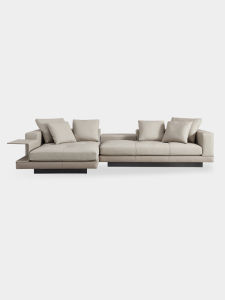 Italian Luxury Designer Top Leather L-shaped Sofa