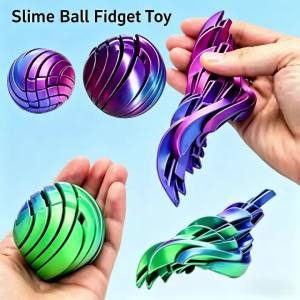 Đồ Chơi Cảm Giác Hình Quả Bóng In 3D Giúp Giảm Lo Âu Đồ Chơi Để Bàn Xoay Tròn Với Dòng Chất Lỏng Chảy Đồ Chơi Giải Tỏa Căng Thẳng Thú Vị Dành Cho Thanh Thiếu Niên & Người Lớn Màu Xanh Lá/tím/cam Chuyển Sắc Quà Tặng Trang Trí Văn Phòng/nhà Cửa