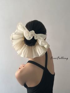 Large Folded Ballet Style Hair Ties Womens Retro Court Fashion Hair Accessories Hair Bands Hair Hoops Hair Rings