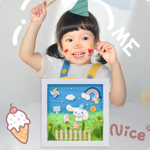 Nanafine【🚀Thai Shipping】DIY มือวาดกรอบรูปของเล่นกาวครีมที่มีสีสันการ์ตูนสัตว์วันเกิดของเล่นเด็กงานฝีมือ