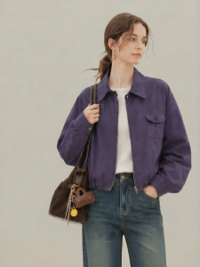 INMAN | Vintage Collarless Oversized Long Sleeve Jacket
