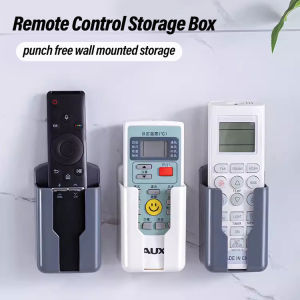ชั้นเก็บอุปกรณ์ชาร์จไฟรีโมทคอนโทรลแบบติดผนังกล่องเก็บของที่เครื่องปรับอากาศแบบไม่เจาะที่จับโทรศัพท์มือถือ