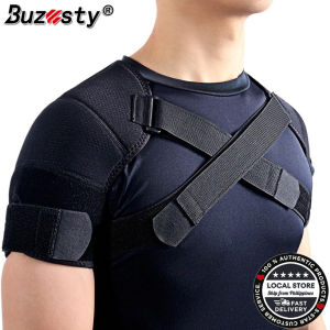 Buzesty Double Shoulder Support Brace Strap Wrap Neoprene Protector for Shoulder Pain Relief，Dislocated AC JointLabrum TearSprainSoreness TendinitisShoulder Support Strap