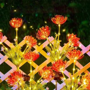 Solar Flower Light Outdoor Waterproof Garden Lighting for Wedding Christmas Halloween Birthday Pathway Courtyard Decoartion