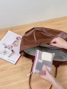 Tawii.Bag Organizer Travel Portable Visible Mesh Storage Bag Multi Size Makeup Pouch for Sundries