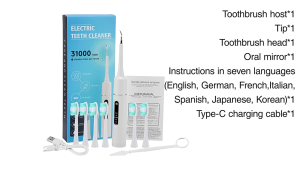 Máy làm sạch răng siêu âm & Máy đánh răng để loại bỏ tính toán nha khoa làm trắng răng và làm sạch mảng bám