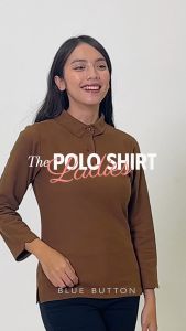BlueButton Polo Shirt Wanita Lengan Panjang Toffe