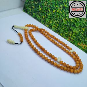 Tasbih batu Marjan Oren kombinasi tulang sapi C23