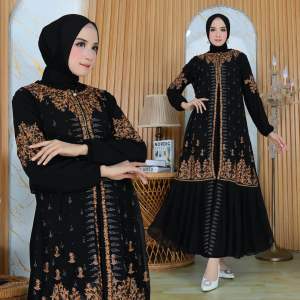 ABAYA ZAFEEQA GAMIS ABAYA TURKEY BORDIR KECIL MIX SWAROSKI FASHION MUSLIMh BORDIR/SWAROSKI TERBARU VIRAL MEWAH DAN KEKINIAN